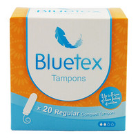 Bluetex 蓝宝丝 内置卫生棉条 导管式(短导管普通流量 16支)月经姨妈棒游泳卫生巾进口