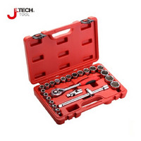 捷科（JETECH）SK1/2-24SP 24件套1/2系列公制组套工具 机修汽修组套工具