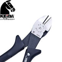 马牌（KEIBA）进口光纤斜嘴钳 钢丝钳 重型斜口钳 断线钳 ET-227 8寸 200mm