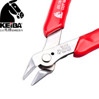 马牌（KEIBA）进口迷你电子斜口钳KM-037不锈钢斜嘴钳5寸125mm斜咀电子剪