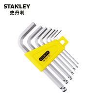 史丹利（Stanley）7件套公/英制短柄球头内六角扳手 7件套英制短柄球头内六角扳手 94-552-23