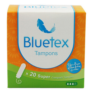 蓝宝丝Bluetex短导管卫生棉条（无香型）大流量 20支/盒 德国进口