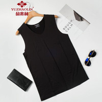 俞兆林（YUZHAOLIN）背心 男士时尚简约冰丝无痕运动速干无袖薄款背心B260-T015V领