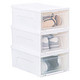 爱丽思IRIS 环保材质 塑料透明鞋盒储物盒 防潮防尘加厚 组合装 3只装 *3件