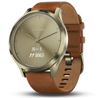 佳明（GARMIN）迪丽热巴同款 vivomove hr 流光金 心率运动健康智能通知指针隐藏式触摸屏智能手表 经典版M号