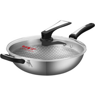 COOKER KING 炊大皇 CG34QB 不锈钢不粘炒锅 34cm  