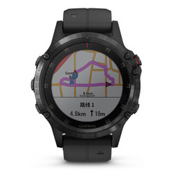 GARMIN 佳明 Fenix 5  黑色aDLC蓝宝石镜面 飞耐时5 Plus