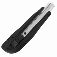 工蜂（WORKERBEE）CS011-1G 自锁黑色防滑耐用大号美工刀裁纸刀