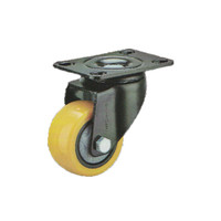 常成（chamcen）2寸平底活动橙黄色聚氨酯轮 H3-2250-31E 承重45万向轮 /个