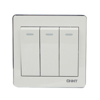 正泰（CHNT）NEW6-D00600三联双控开关16AX250V墙壁开关 /个