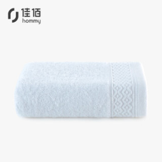 佳佰 纯棉毛巾素色超柔吸水 素雅洗脸干发面巾 白色32*70cm/90克/条