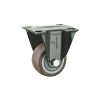 常成（chamcen）2寸轻型固定咖啡色人造橡胶轮 H4-2150-41H 承重40静音定向轮 /个
