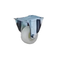 常成（chamcen）2寸固定米黄聚丙烯轮 H1-1150-14G 承重55 定向轮 /个