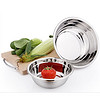 雅高 加厚304不锈钢盆 沙拉调味汤盆水果盆厨房工具 4件套YG-C009