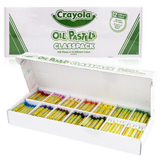 绘儿乐（Crayola）12色水溶性油画棒336支装 美国进口 丝滑蜡笔 教学用品 学生绘画文具 52-4629