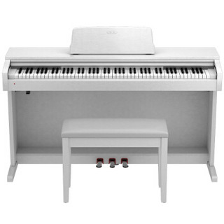 华星电钢琴88键重锤 专业成人儿童家用数码电子琴电钢 考级演奏级别M-8白色