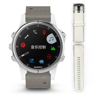 佳明（GARMIN）fenix 5s  Plus蓝宝石镜面光电心率三星定位NFC支付GPS导航户外旗舰级运动手表飞5s典雅灰