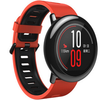 AMAZFIT 智能运动手表 华米科技出品 陶瓷表圈 GPS实时轨迹 红色硅胶腕带 支持iOS、Android系统