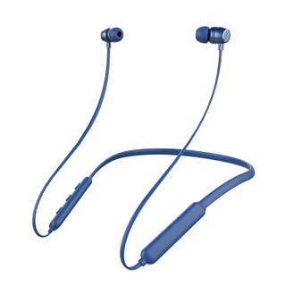 铂典（POLVCDG）I8蓝牙耳机超长待机双耳 环绕立体声音乐耳麦颈挂式运动跑步索尼无线耳塞式男女 蓝