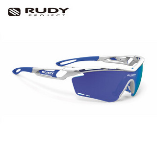 RUDY PROJECT运动眼镜男太阳眼镜镀膜镜片跑步骑行登山意大利进口TRALYX 光泽白+多层镀膜蓝 均码