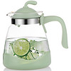 Lilac 紫丁香 冷水壶凉水壶耐热玻璃花茶壶果汁壶加厚大容量 S852-1绿色2L