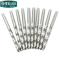 老A(LAOA)M2高速钢全磨制麻花钻头不锈钢钻头3.4mm LA166034