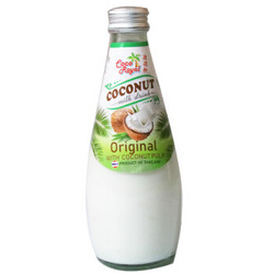 可可优（Coco Royal）原味椰子果肉椰汁饮料290ml/瓶*2+ COWA清甜椰子水500ml *2件