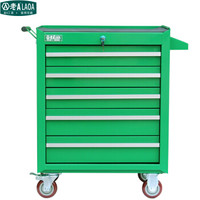 老A（LAOA）五层抽屉式工具车多功能维修工具柜工具推车LA111816 绿色-量大可定做