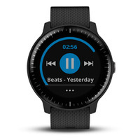 佳明（GARMIN）VA3 黑色 Music音乐版智能手表 男女跑步表 骑行游泳来电提醒运动表 睡眠监测防水支付手表