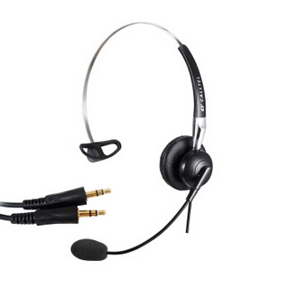 科特尔（CALLTEL)话务员电话耳麦 客服呼叫中心头戴式单耳机商务办公话务耳麦降噪H650NC(3.5mm电脑双插）