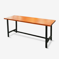 好事达易美定制吧台桌 复古铁艺桌 实木咖啡桌 TSS001