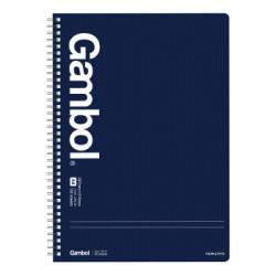 KOKUYO 国誉 学生办公Gambol高级系列双螺旋装订本 7mm B5/80页 2本/包 藏青 *9件