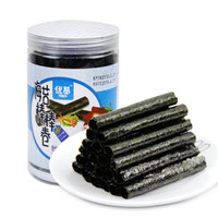 优基 休闲儿童零食海苔卷脆片原味30g/罐