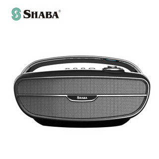 沙巴（SHABA）VS-50 蓝牙音箱 蓝牙4.2 便携式音响 TF卡/U盘播放 免提通话 低音炮 黑色