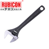 罗宾汉(RUBICON)进口铬钒钢带刻度活动扳手RAP-010 发黑光柄 10英寸250mm 大开口33mm