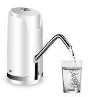 十咏 充电式桶装水抽水器 压水器 上水器 家用饮水机 电动抽水器 白色SY-014