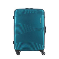 KAMILIANT 卡米龙万向轮拉杆箱箱子密码箱瀑布水花纹简约行李箱女旅行箱男24英寸托运箱 DY8*11002 蓝色