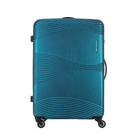 卡米龙 万向轮拉杆箱箱子密码箱瀑布水花纹简约行李箱女旅行箱男28英寸托运箱 DY8*11003 蓝色