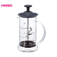 日本HARIO进口法压壶 法式滤压咖啡壶 耐热玻璃过滤网茶壶 咖啡杯 CPSS 黑色