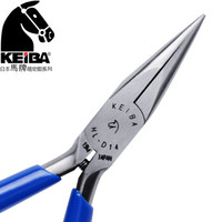 马牌(KEIBA)进口微型尖嘴钳HL-D14(无牙)尖咀钳 120mm