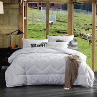 迎馨 被子家纺 羊毛被芯双人6斤四季空调被 藏山羊 200*230cm