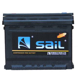 风帆（sail）免维护电瓶  蓄电池6-QW-60   60AH  1块