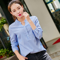 LAXJOY 朗悦 新款学生衬衣小清新T恤V领打底衫 LWCC187218