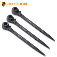 钢盾 SHEFFIELD S019336 尖尾棘轮扳手 公制扳手 铬钒钢扳手 36齿棘轮扳手 公制双口尖尾棘轮扳手36x41mm