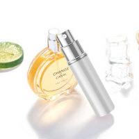 JAJALIN加加林 香水分装瓶 便携补水喷雾瓶玻璃空瓶子旅行按压小喷瓶空瓶银色