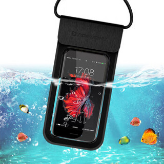 博沃尼克  手机防水袋 潜水手机套 手机袋游泳防水套  黑色