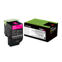利盟(Lexmark)70C80M0红色粉盒 (适用CS/310/410/510dn机型) 约1000页