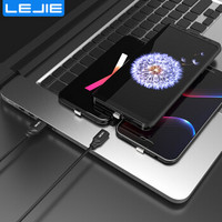 乐接LEJIE 苹果/Type-c/安卓三合一磁吸数据线手机充电线 1米黑色 适用iPhone/小米/华为 LUXC-C100B