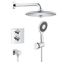 高仪（GROHE） 暗装恒温淋浴花洒 恒温暗装淋浴花洒套装 260MM3出水顶喷