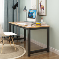 佐盛电脑桌钢木书桌学习桌台式办公桌子黑色钢架120*50